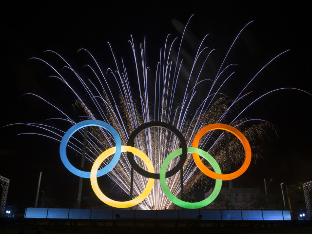 Rio 2016, olympijské kruhy, ilustračná