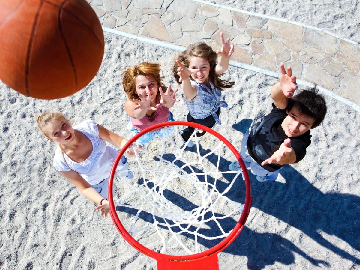 školáci basketbal