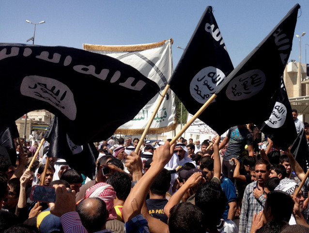 Islamský štát, Mosul, Irak, vlajka, zástava, islamisti