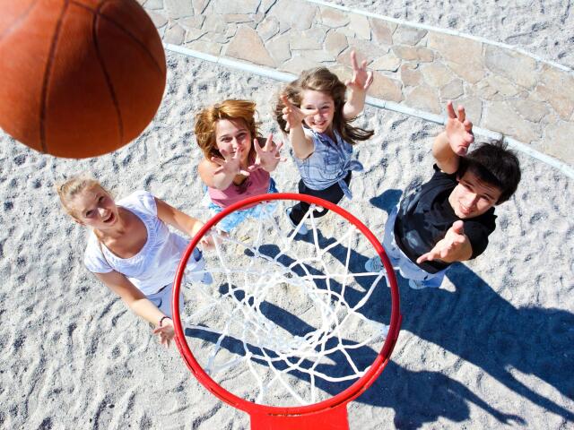 školáci basketbal