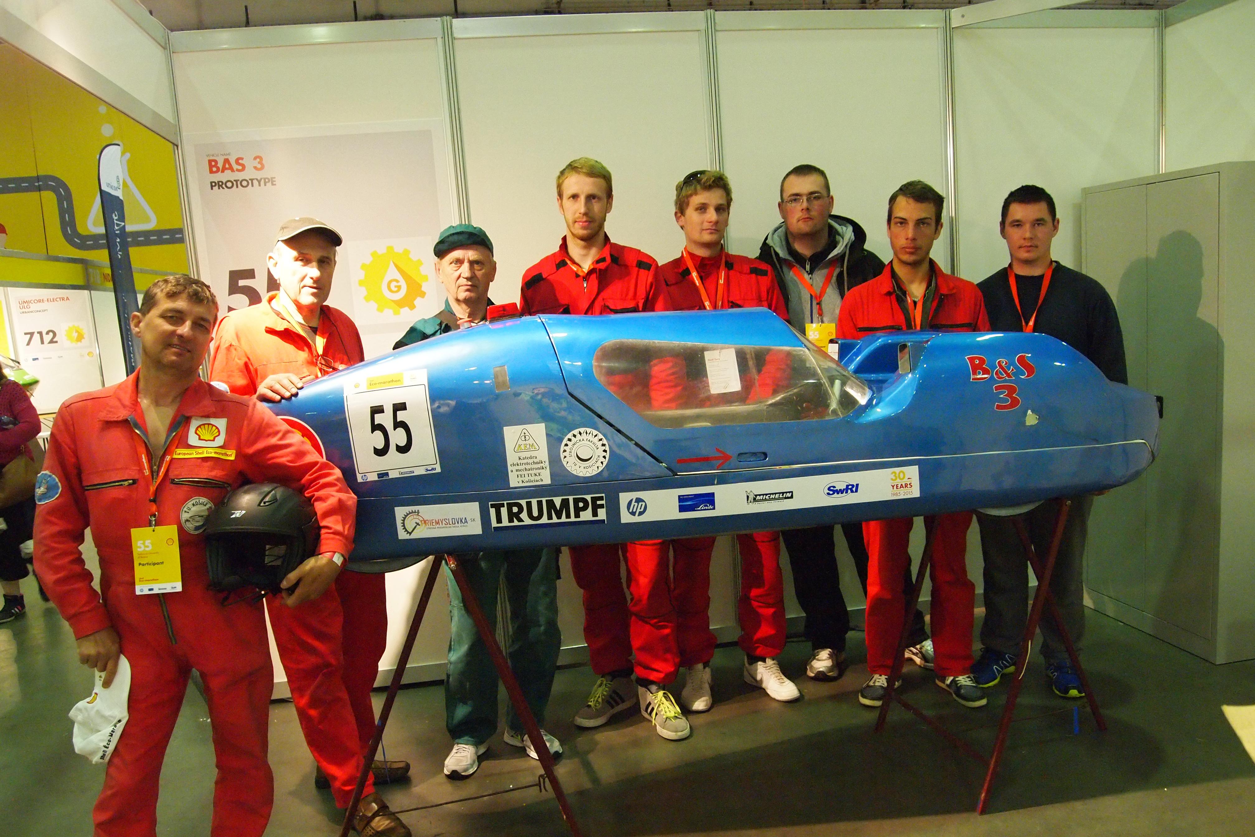 Košický tím z TUKE s vozidlom B&S3 prešiel na 1l benzínu 355 km.