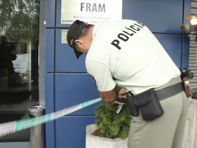 policajt, hotel, MERS, Žilina