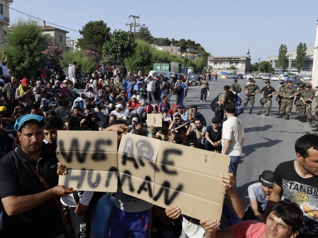imigranti, utečenci, Lesbos