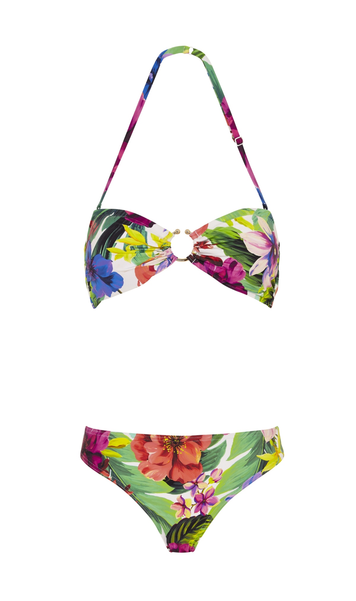 Dámske bikiny s kovovou aplikáciou v dekolte Marks & Spencer