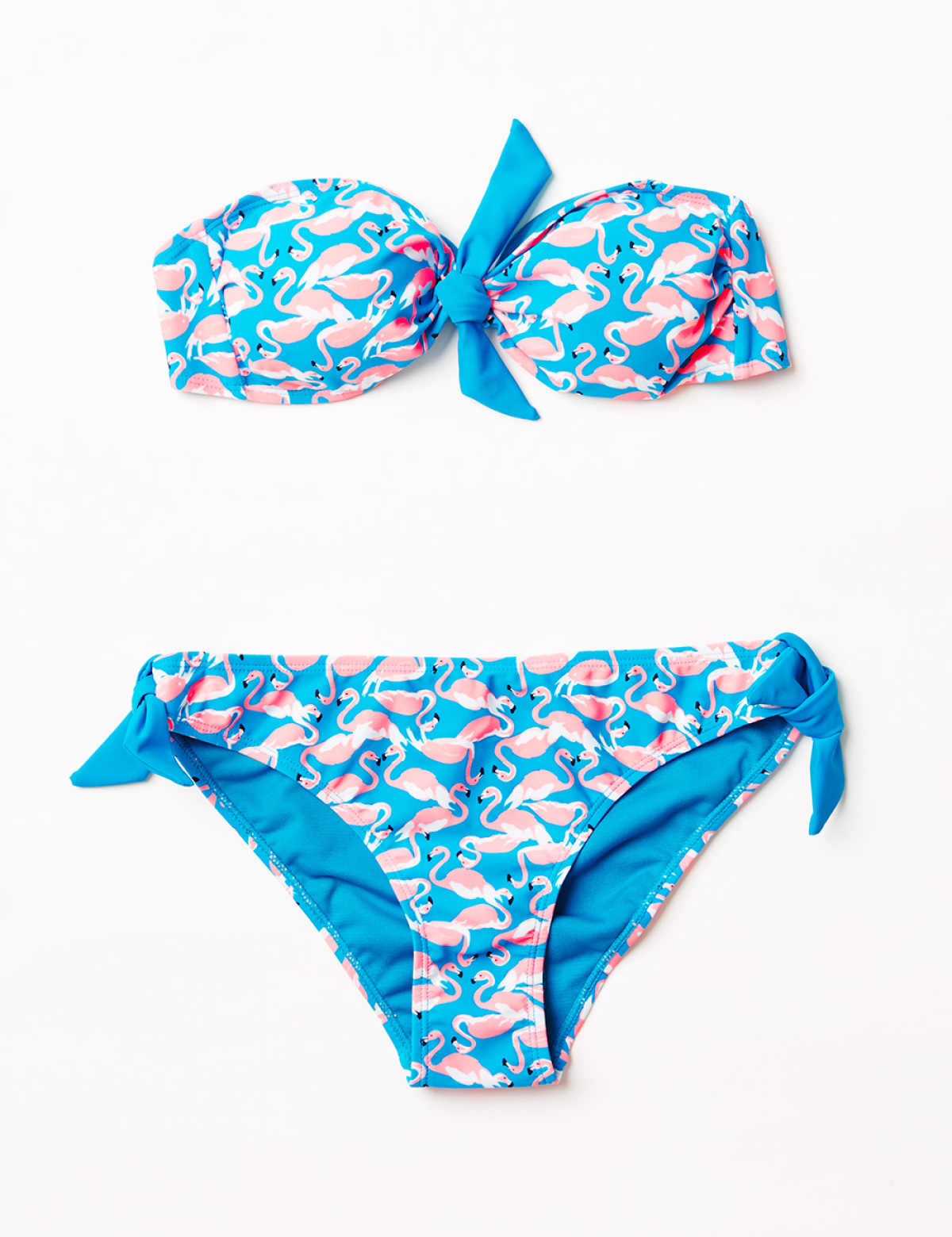 Dámske bikiny s podprsenkou na uviazanie 