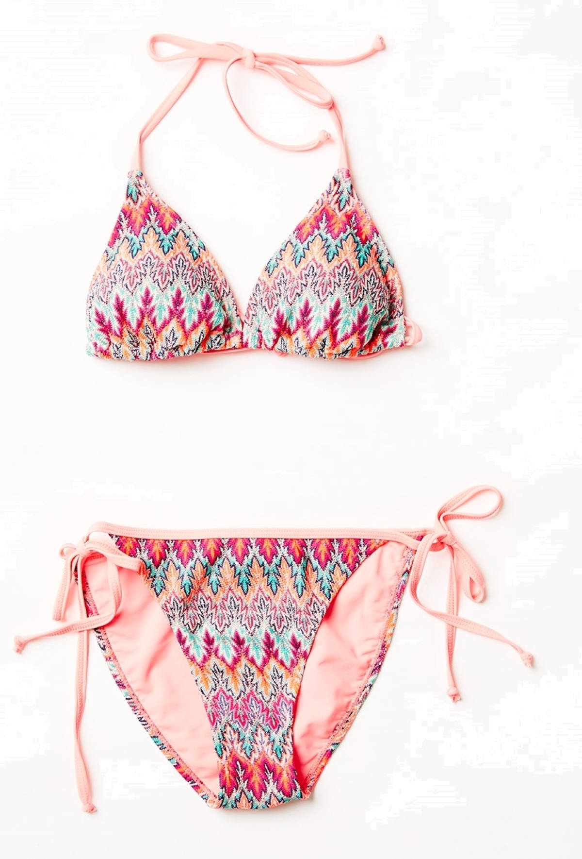 Dámske bikiny s podprsenkou na uviazanie 