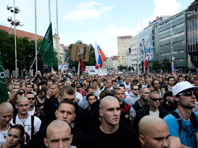 Protest, demonštrácia, Bratislava, utečenci