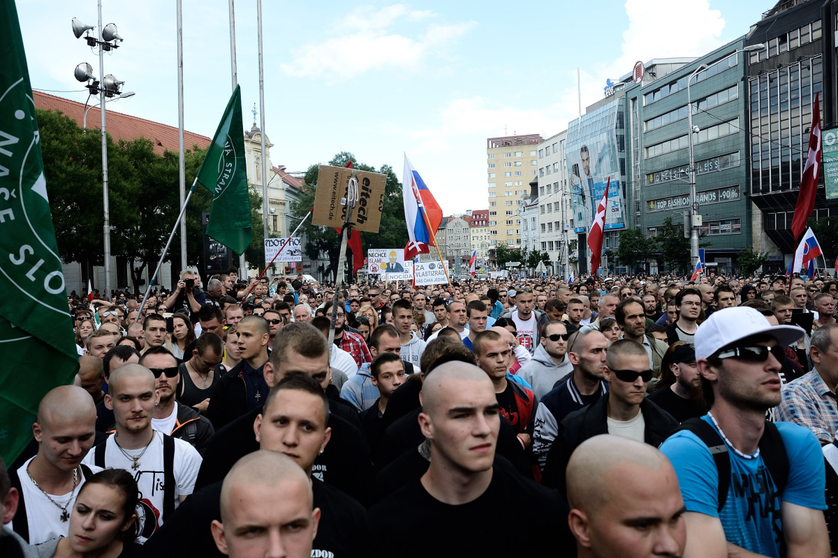 Protest, demonštrácia, Bratislava, utečenci