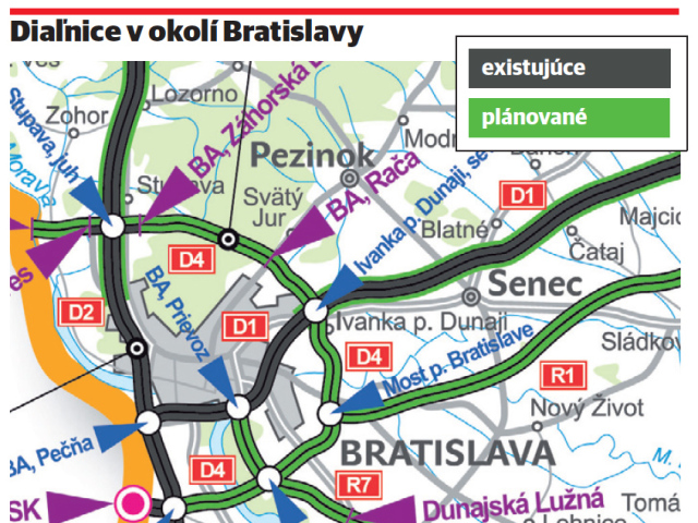 diaľnice v okolí Bratislavy, D4, obchvat