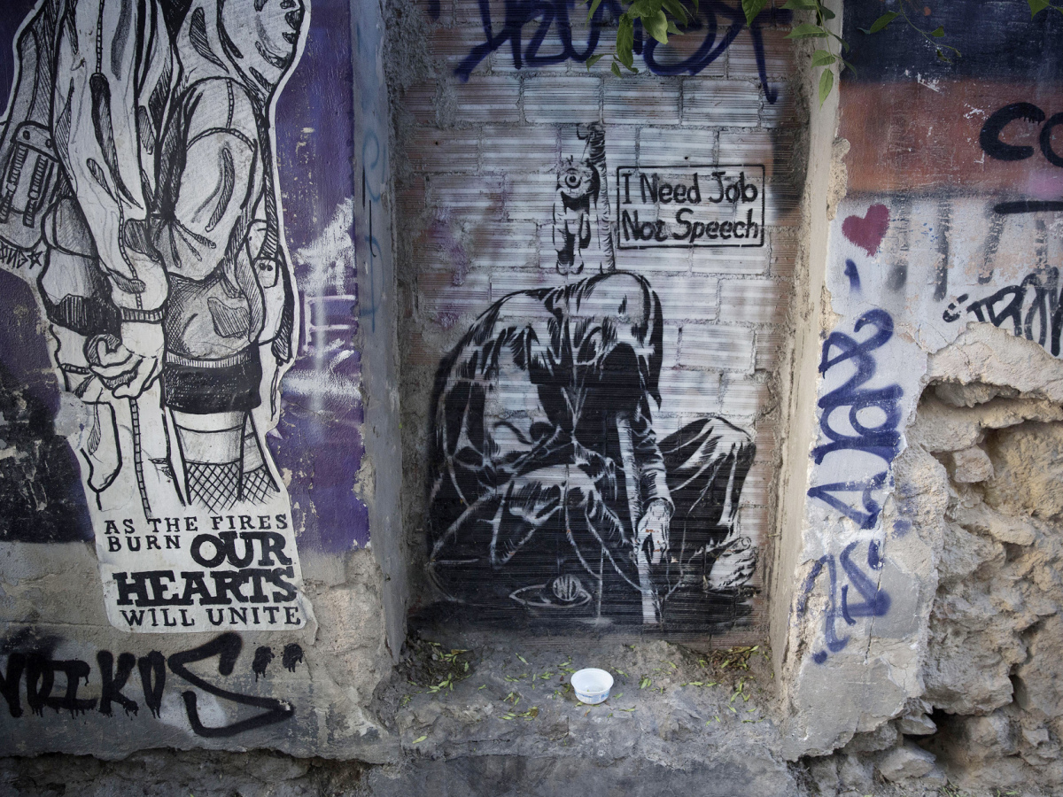 Grafiti a grécka kríza