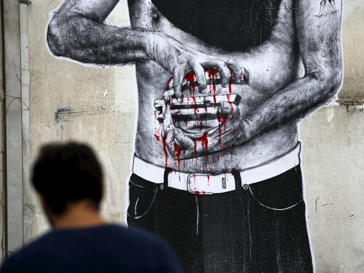 Grafiti a grécka kríza