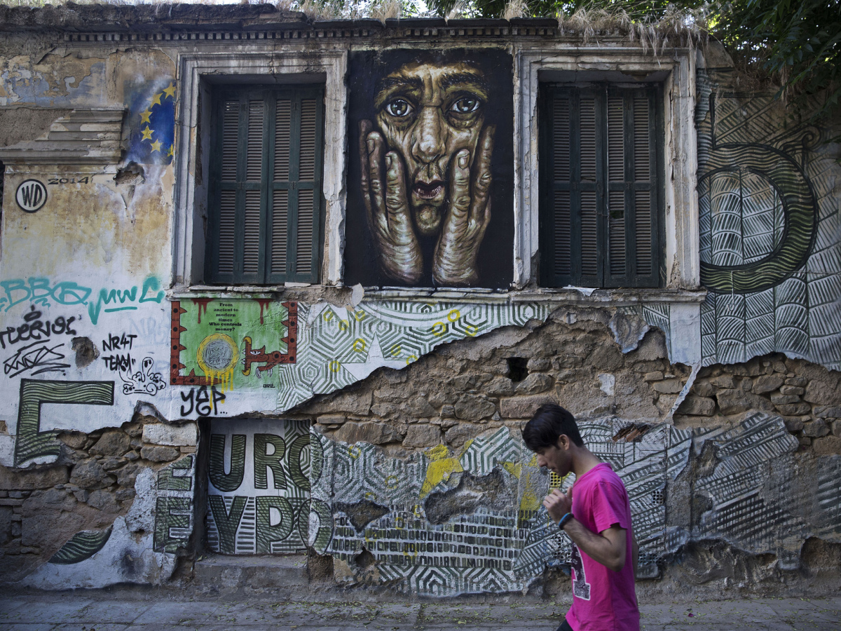 Grécka kríza a grafiti