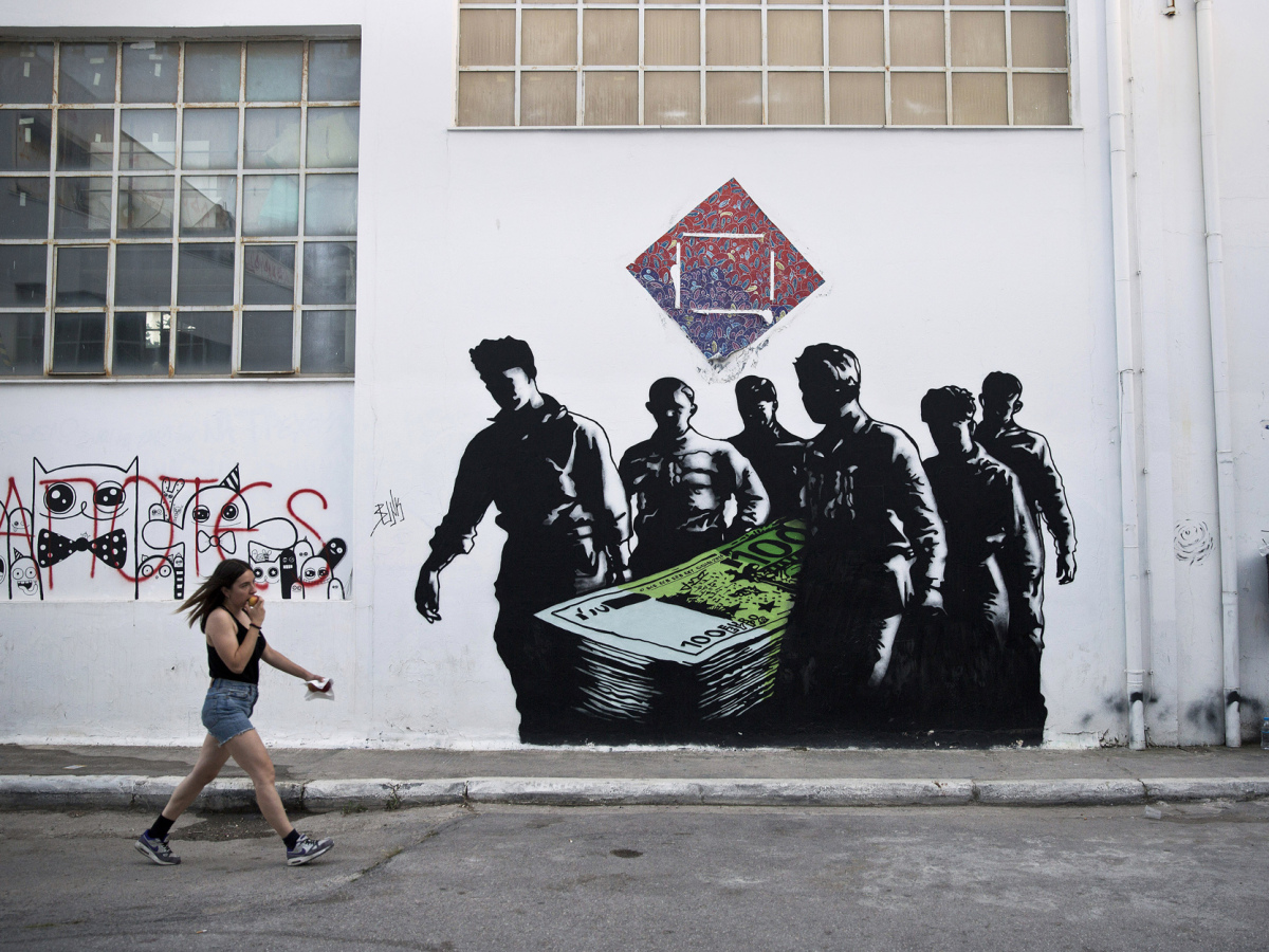 Grécka kríza a grafiti
