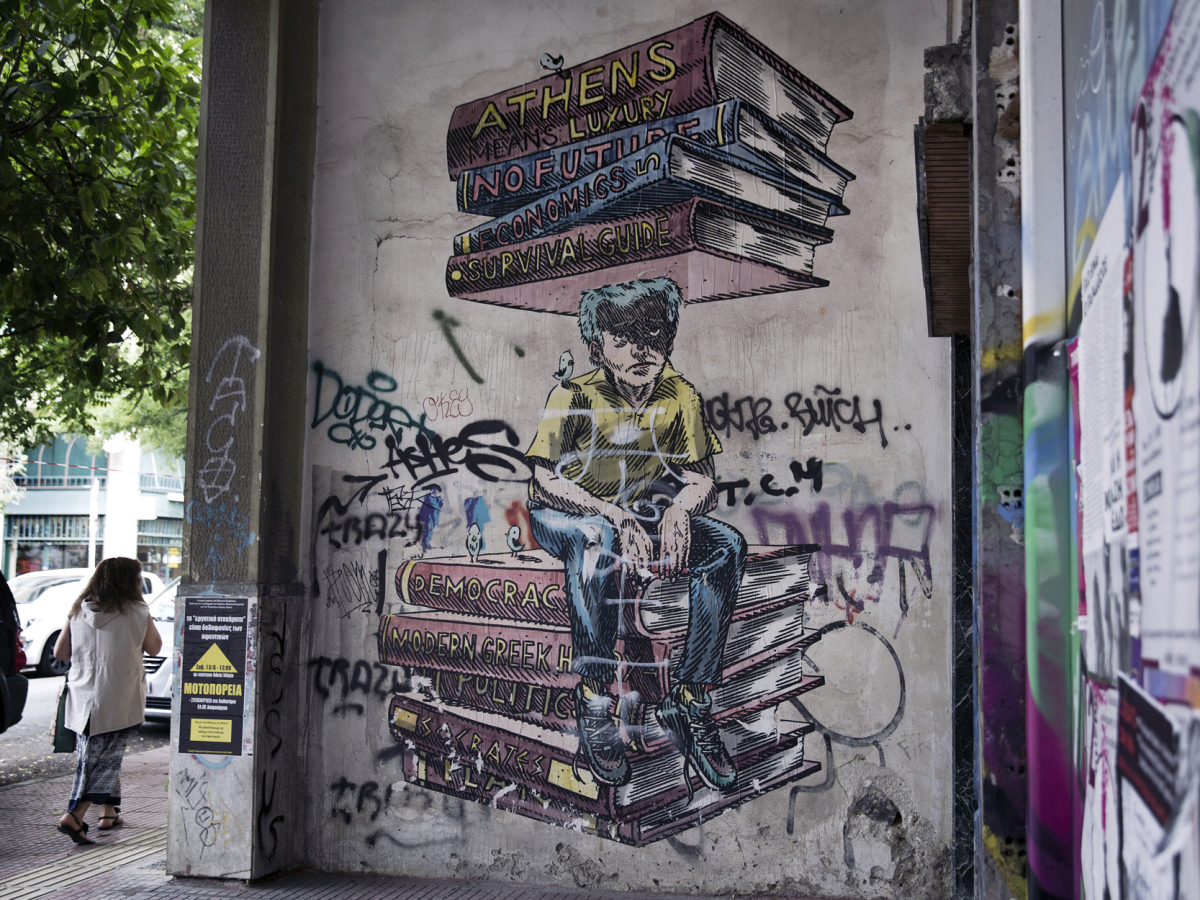 Grécka kríza a grafiti