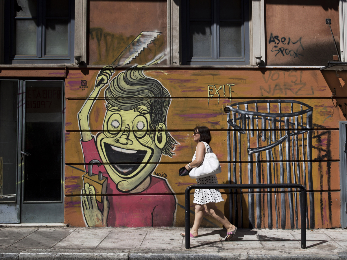 Grécka kríza a grafiti