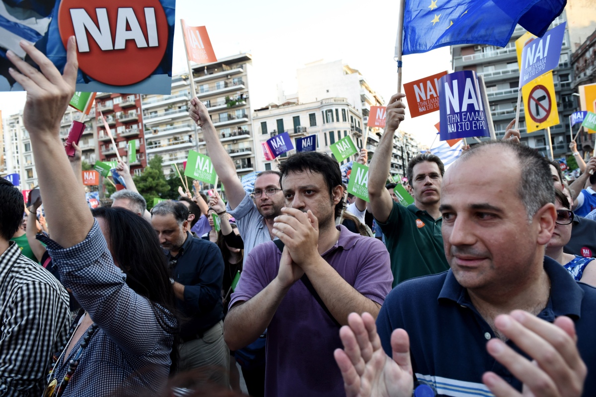 protest, Grécko, referendum
