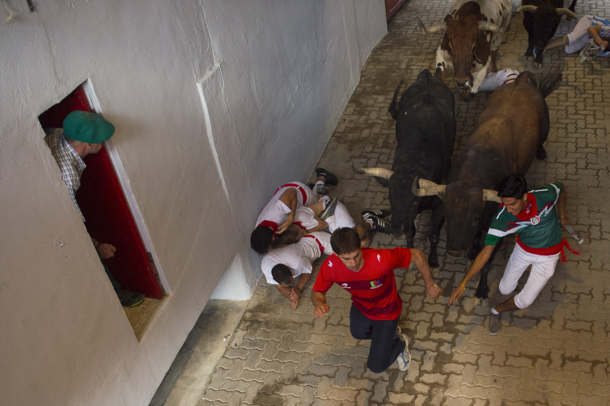 Pamplona, Fermin, fiesta, býky, španielsko, beh, toreádor,