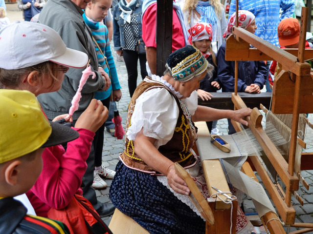 Festival remesiel, EĽRO, Kežmarok, remeslo, tkanie, tkáčsky stav