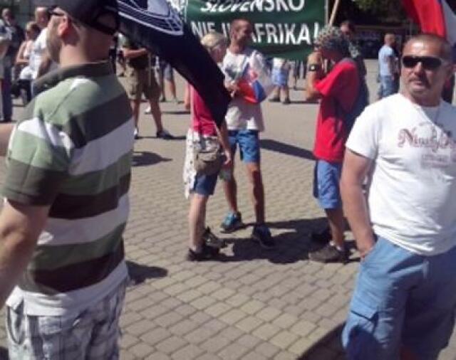 Žilina, protest, extrémisti
