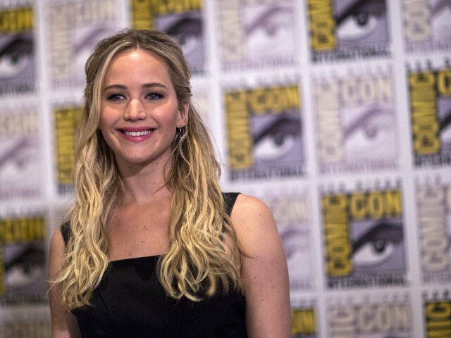 Herečka Jennifer Lawrence na akcii Comic Con. 