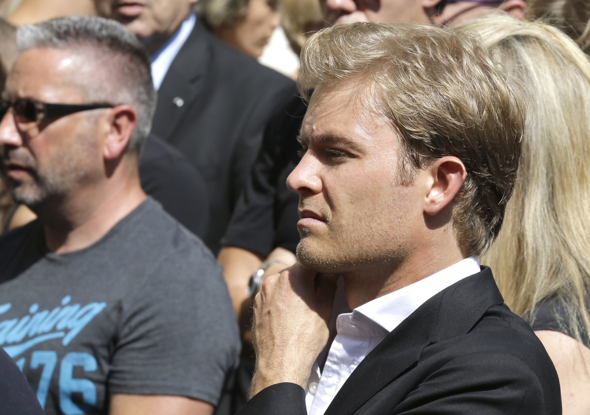 Nico Rosberg, pohreb Julesa Bianchiho