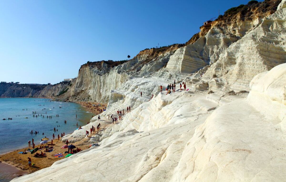 Scala dei Turchi, Taliansko, pláže, more, dovolenka, slnko, leto, cestovanie