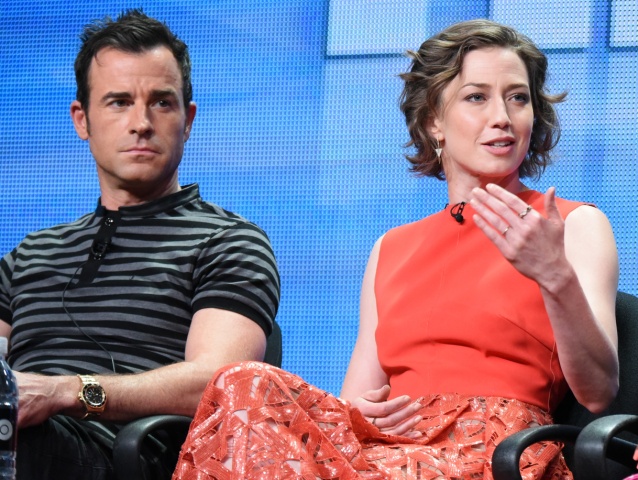 Justin Theroux a jeho kolegyňa Carrie Coon