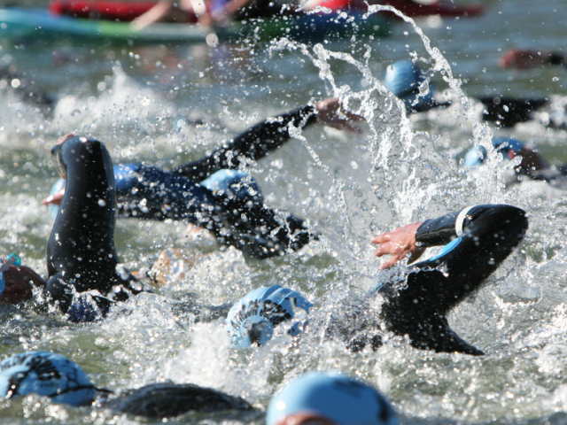 triatlon, plávanie