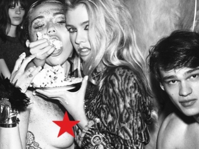 Zľava: Miley Cyrus, Stella Maxwell a Filip Hrivňák.