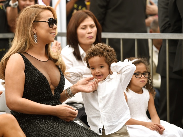 Speváčka Mariah Carey a jej syn Moroccan Cannon.