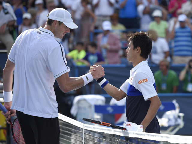 John Isner, Kei Nišikori