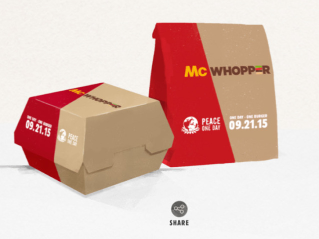 mcwhopper, Burger King, McDonald's