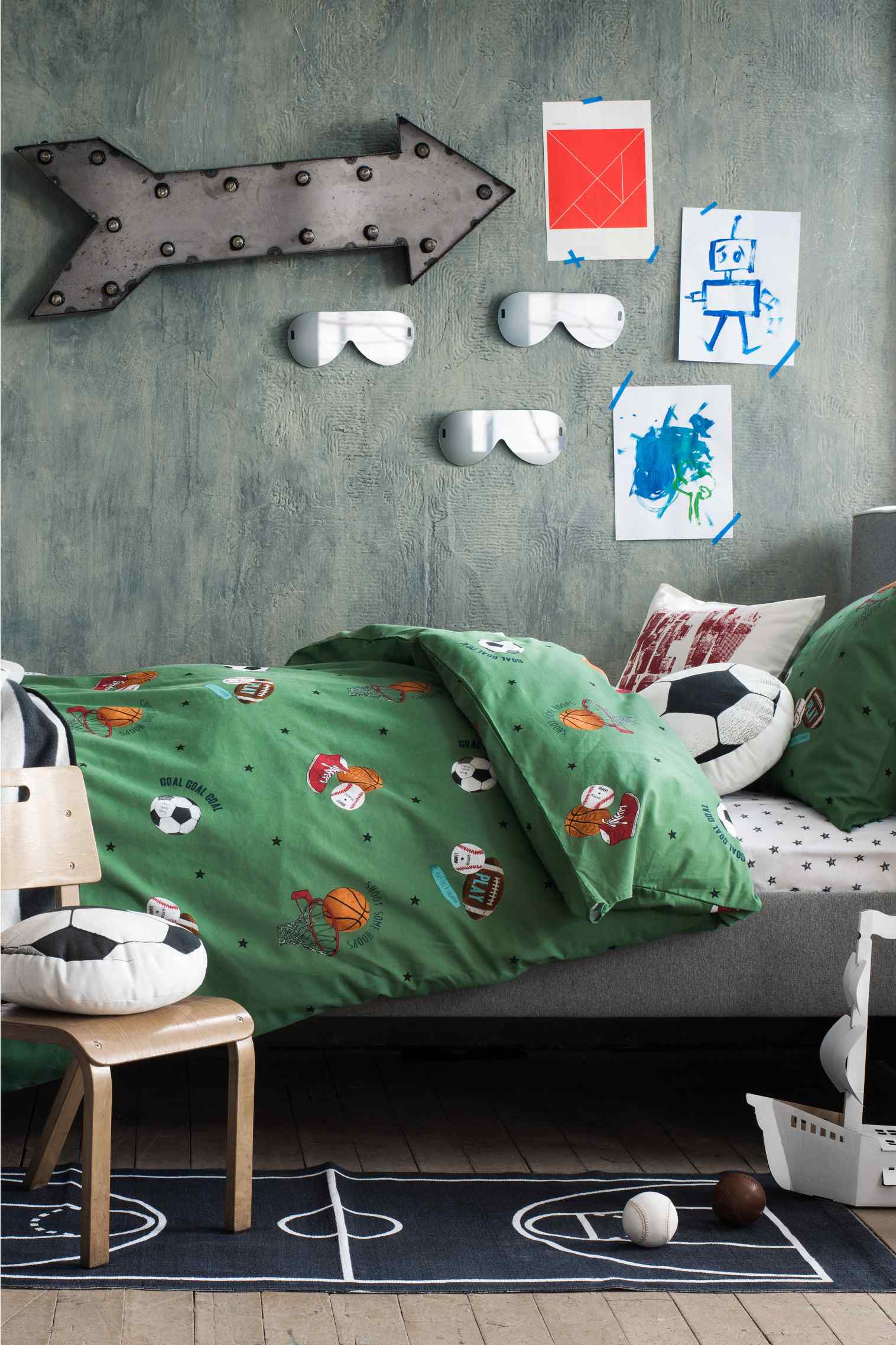 Detské posleľné obliečky, H&M Home.