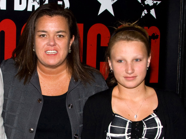 Herečka a moderátorka Rosie O'Donnell a jej adoptívna dcéra Chelsea.