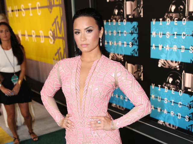 Demi Lovato na akcii nechýbala. 