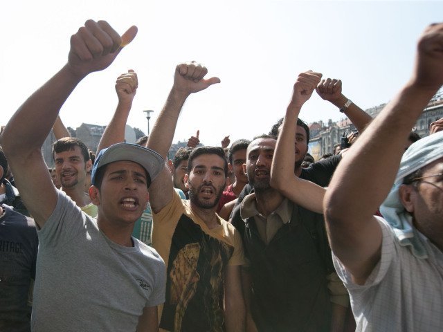 Budapešť Keleti, imigranti