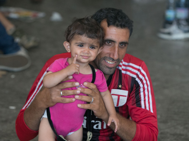 migranti, utečenci, Budapešť