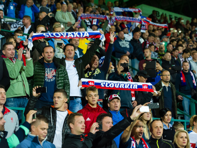 fanúšikovia, futbal, Slovensko - Ukrajina