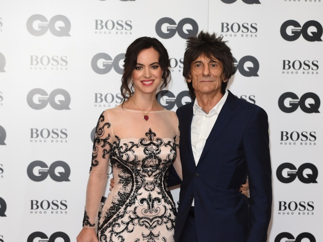 Sally Humphreys a jej manžel Ronnie Wood 