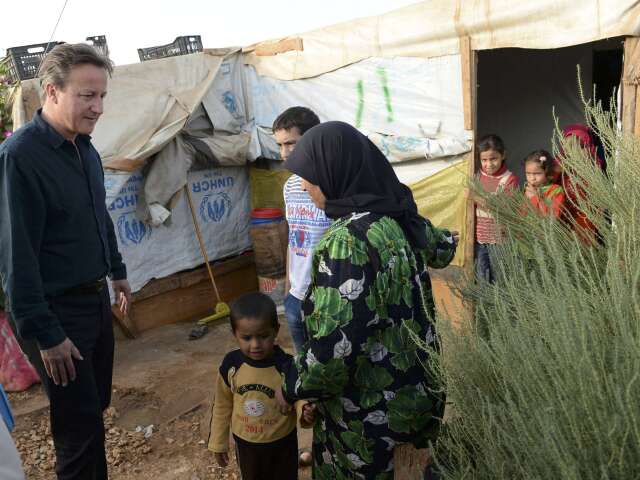 David Cameron, utečenci
