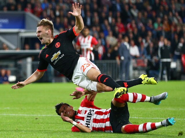 Héctor Moreno, Luke Shaw, PSV Eindhoven, Manchester United