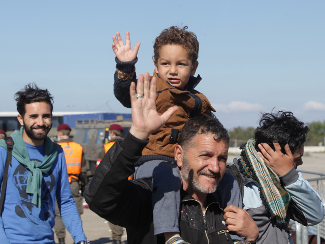 utečenci, migranti, Nickelsdorf