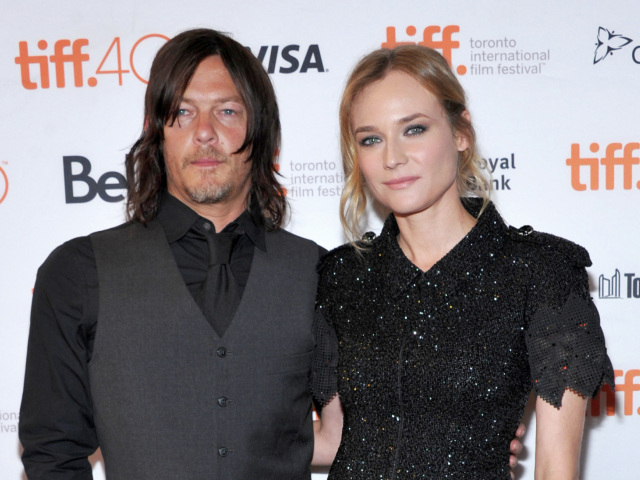Diane Kruger a Norman Reedus, Walking Dead,  Toronte svoj spoločný film Skye.
