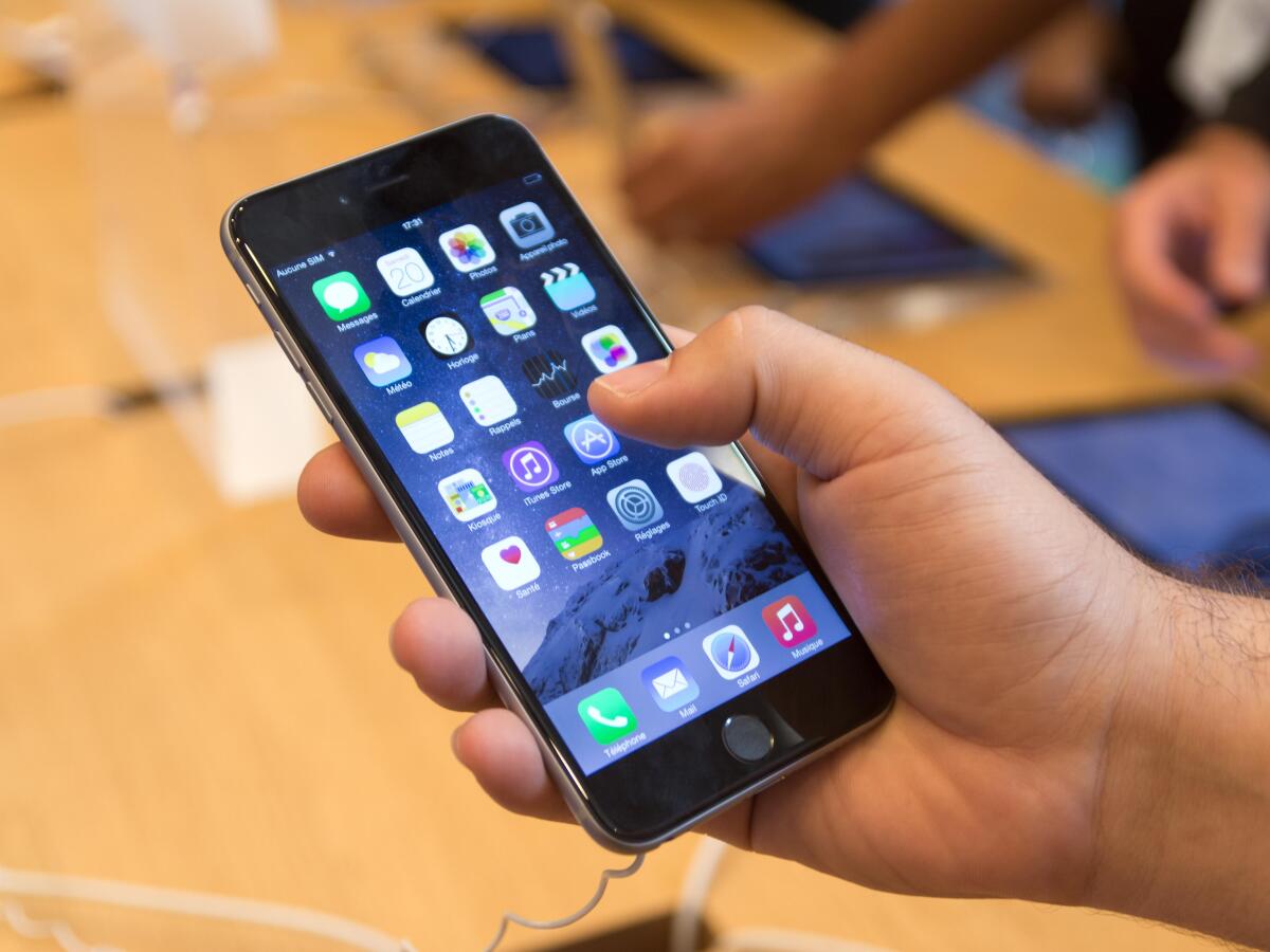 apple, iphone, mobil