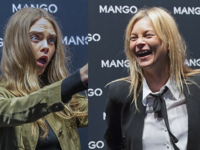 Cara Delevingne (vľavo) a Kate Moss