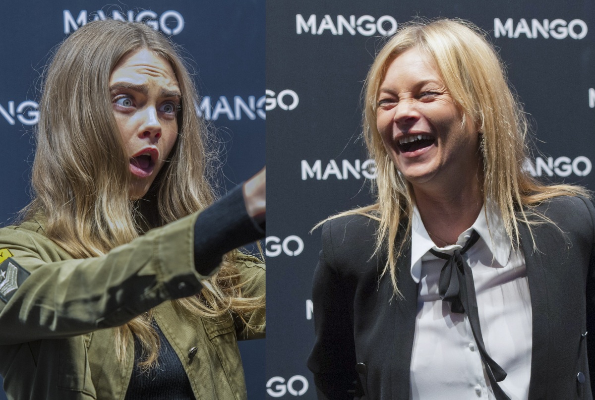 Cara Delevingne (vľavo) a Kate Moss