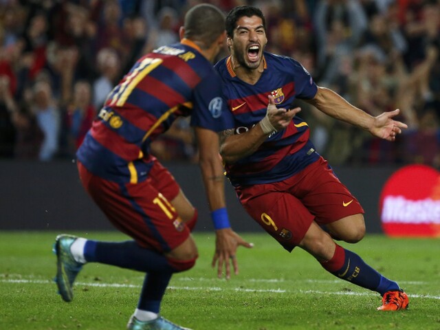 Luis Suárez, Neymar, FC Barcelona, radosť