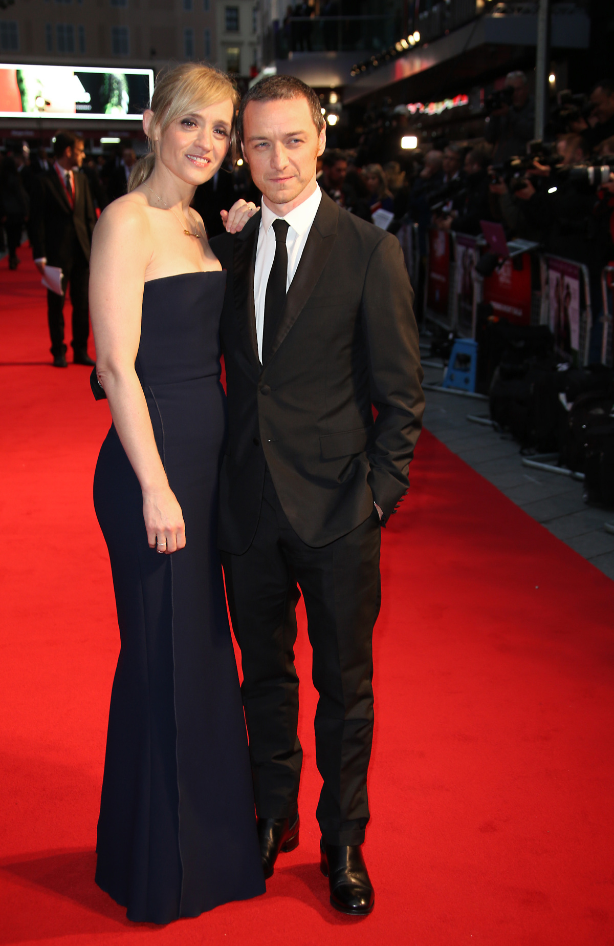 Herečka Anne-Marie Duff a jej manžel James McAvoy.