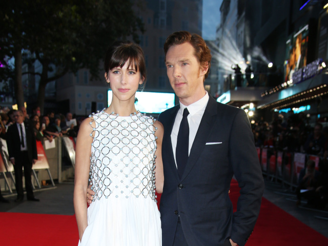 Benedict Cumberbatch a jeho manželka wife Sophie Hunter