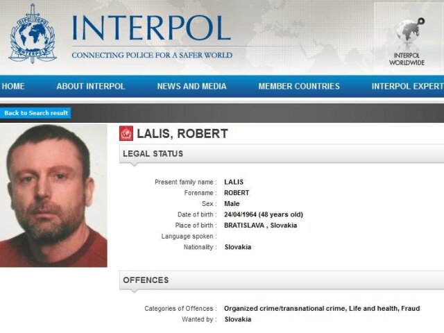 Róbert Lališ, Kýbel, Interpol
